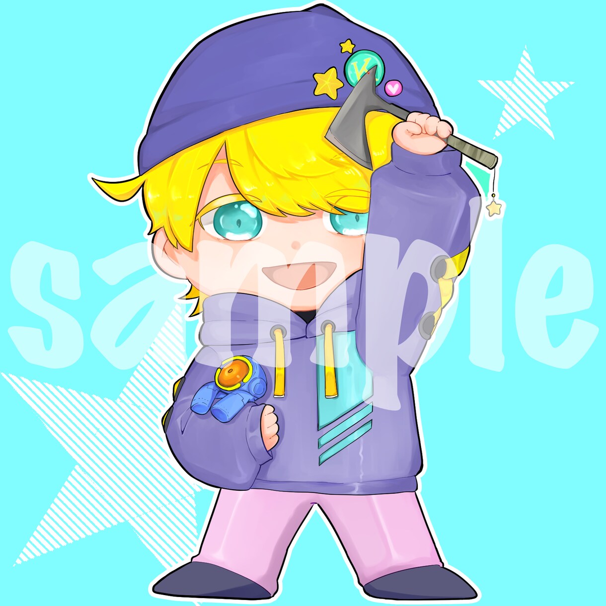 即納対応･商用利用可★オリジナルアイコン描きます あなただけのかっこいい･可愛いイラストアイコンを作成します！ イメージ2