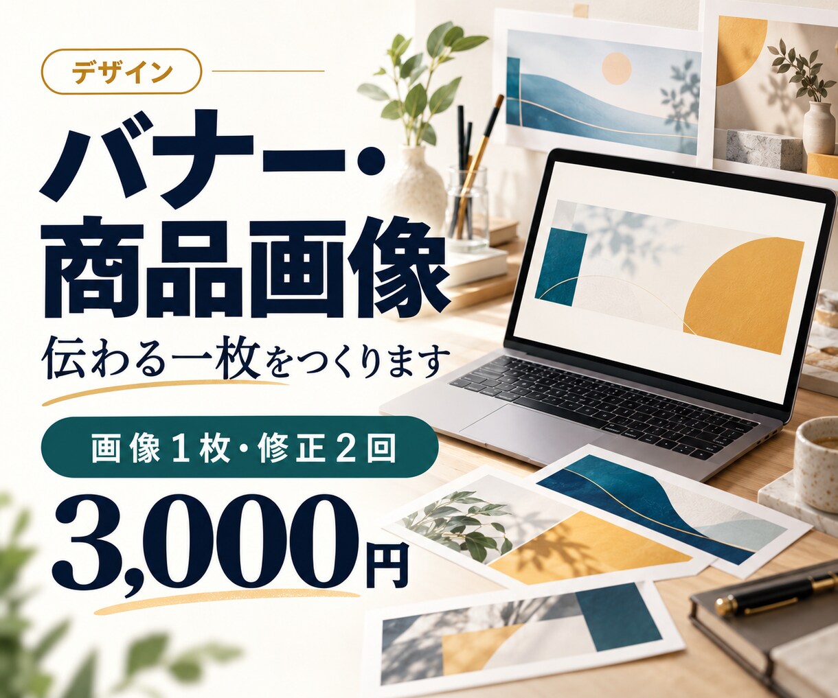 バナーや商品紹介画像を１枚から制作しますます SNSやネットショップ向けに、伝わる画像を１枚から制作 イメージ1