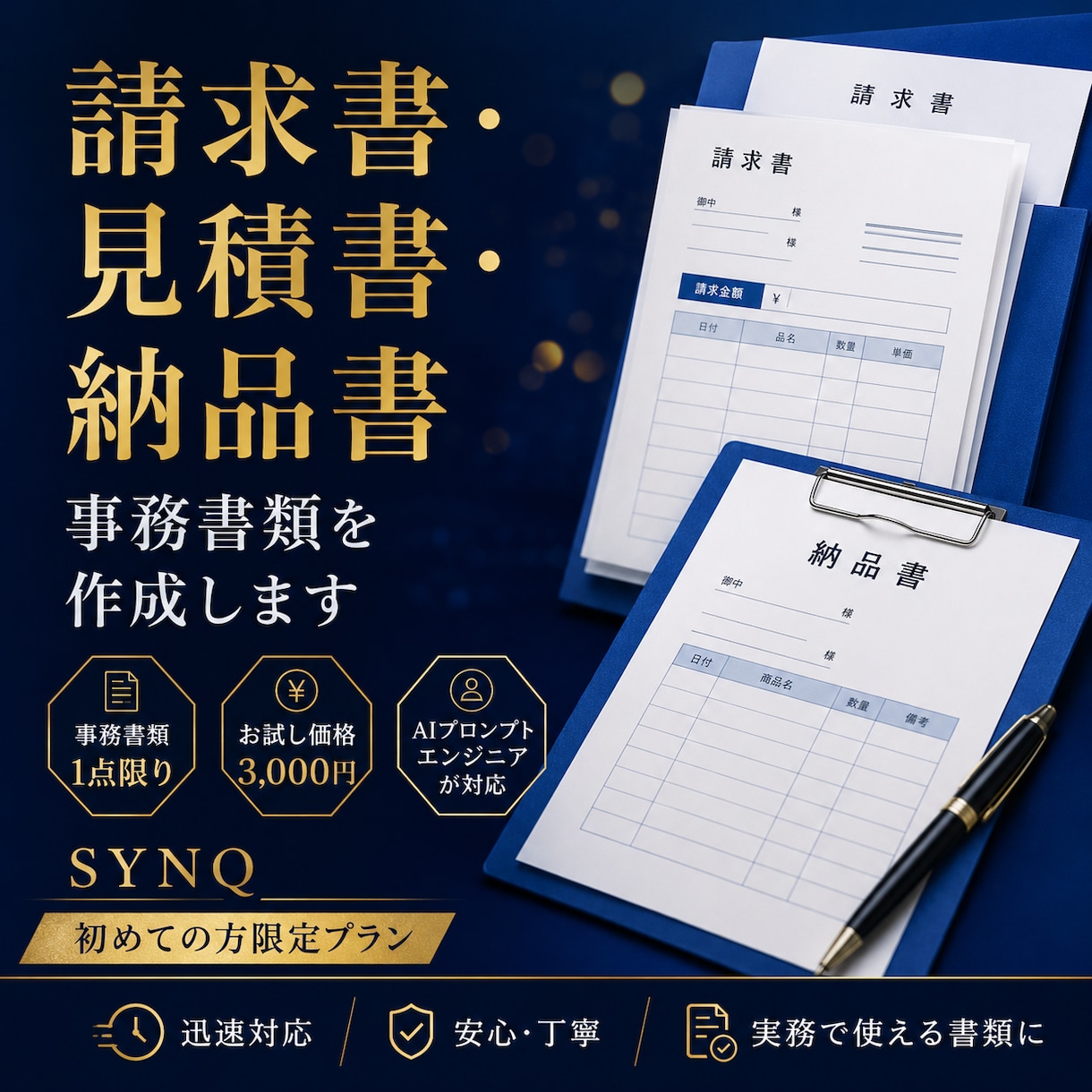 初めての方限定♪事務書類1点を作成します AIプロンプトエンジニアが見やすく使いやすい書類に整えます イメージ1