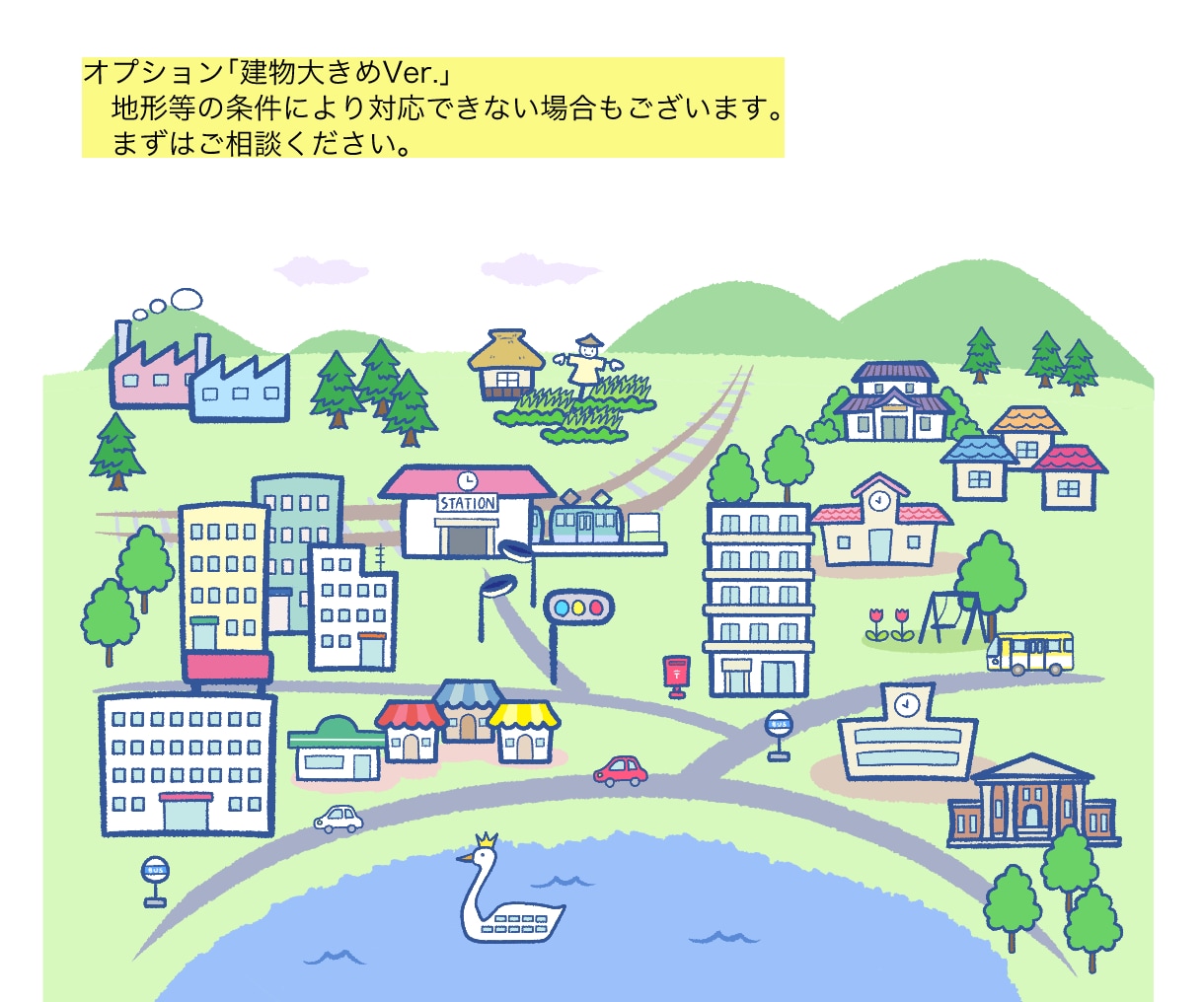 手描き風のイラストマップを作成します かわいいイラストでわかりやすい地図。お店のチラシやHPに！ イメージ7