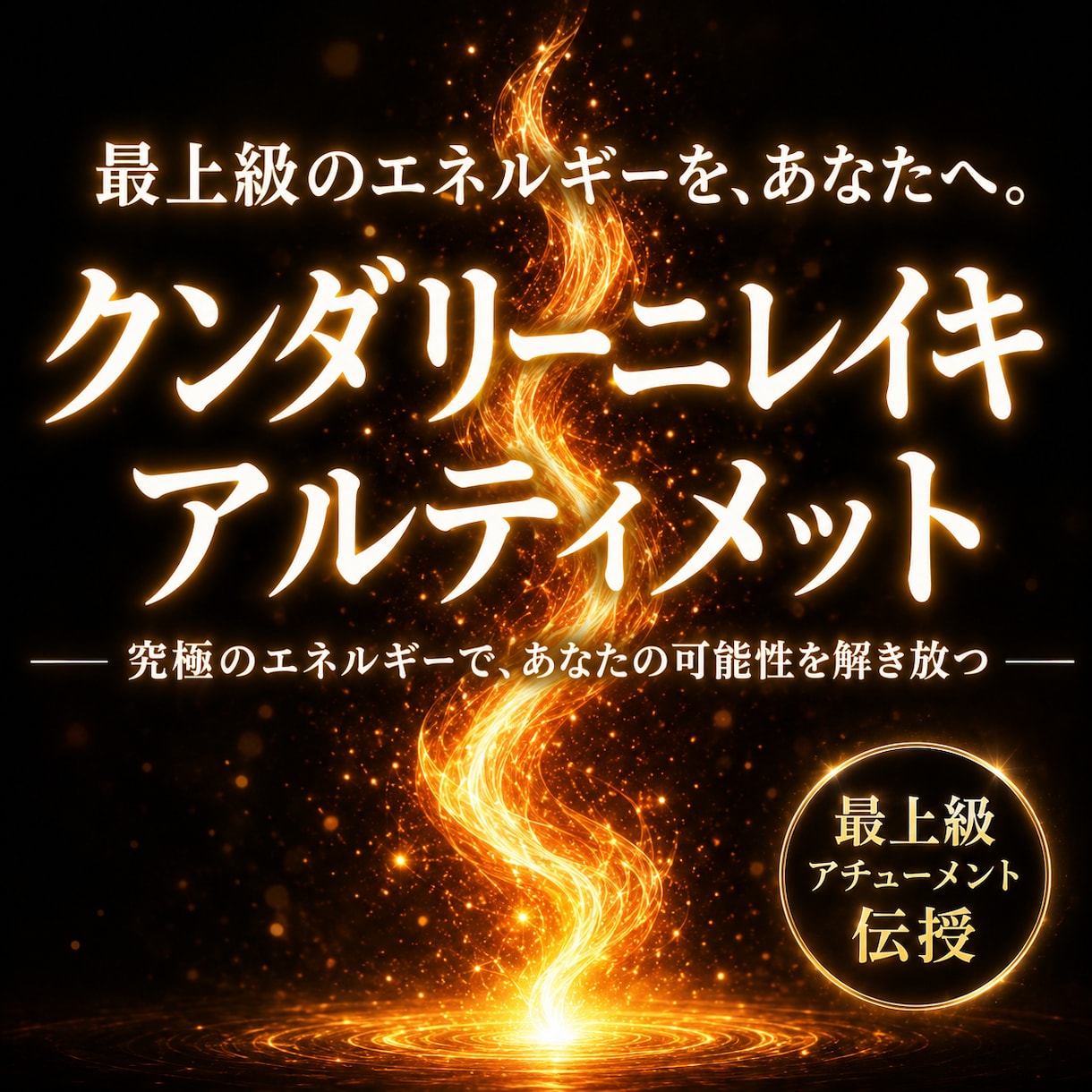 最新版クンダリーニレイキアルティメット伝授します おまけの音源付安心サポート&エネルギー状態をフィードバック イメージ1