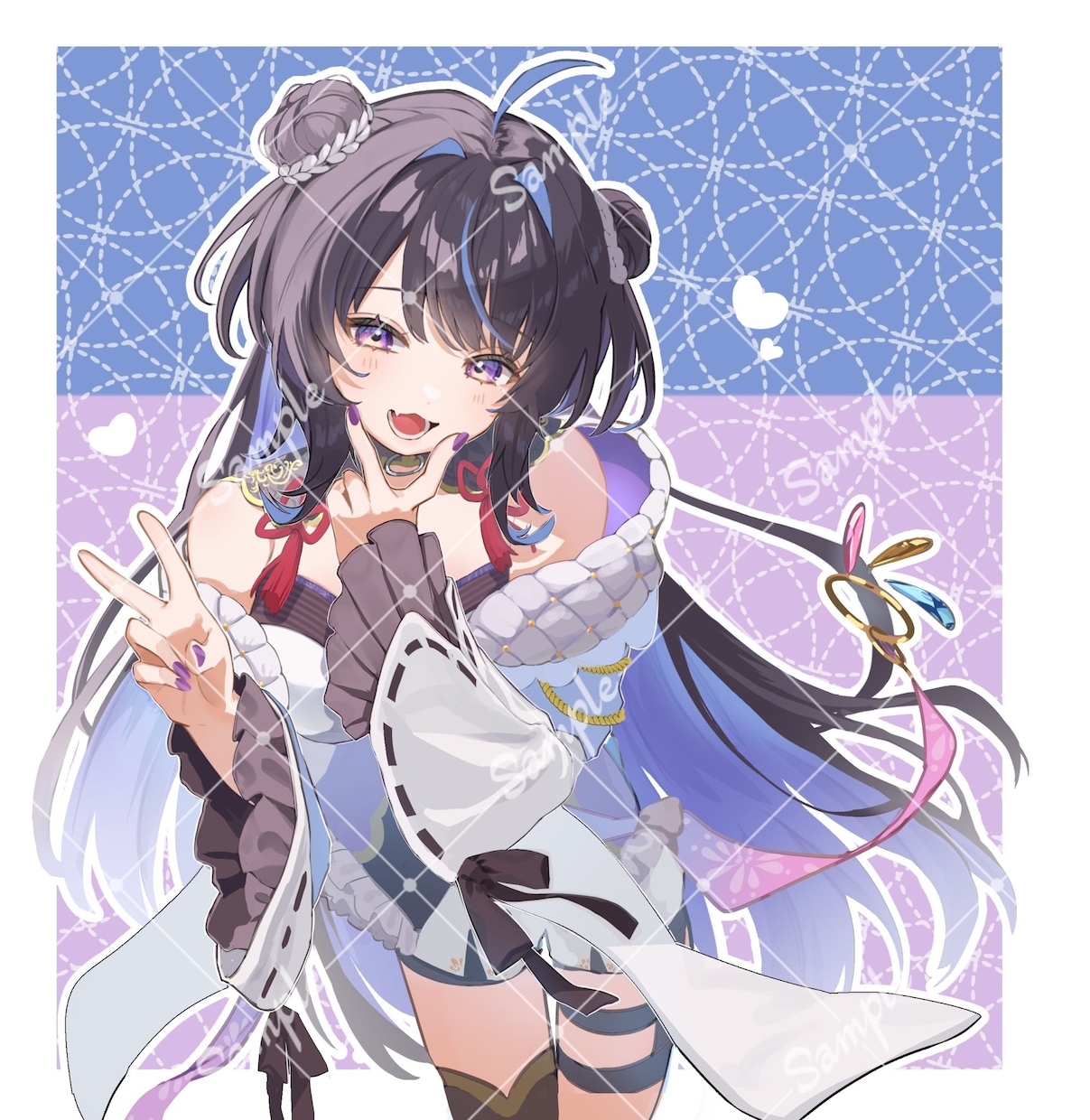 先着限定価格！目を惹くかわいいイラスト描きます 見た瞬間ときめくような雰囲気やお顔が描けるよう心がけています イメージ2