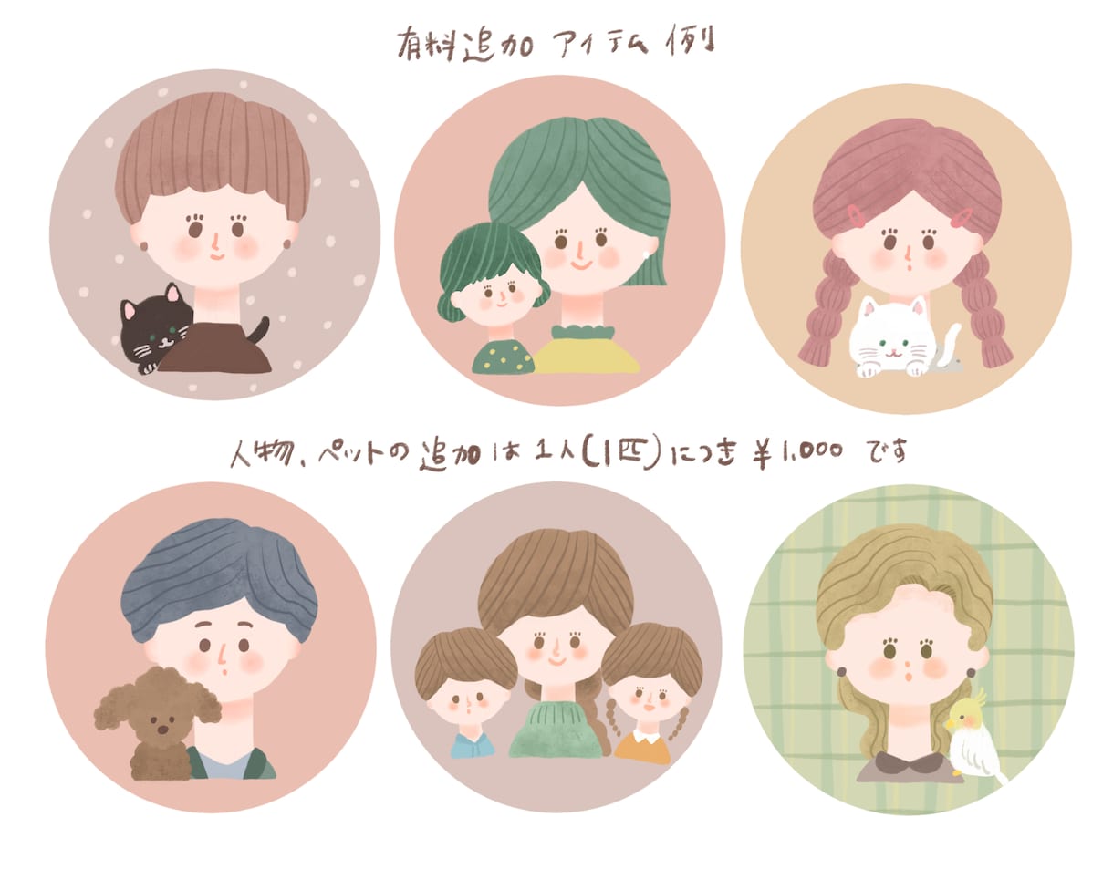 コンテスト受賞歴有のイラストレーターが描きます 商用利用◎かわいいゆるかわアイコン イメージ5