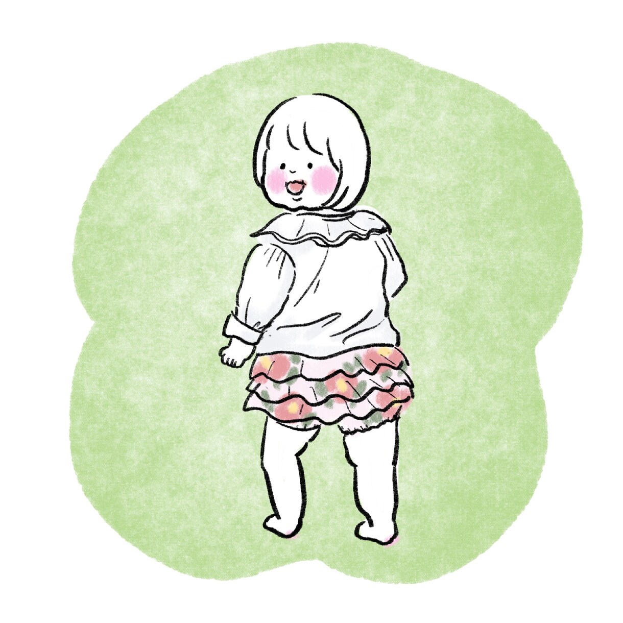 お子さんのキュートな似顔絵描きます 今しか味わえないムチムチ感や可愛いしぐさを絵で残しませんか？ イメージ2