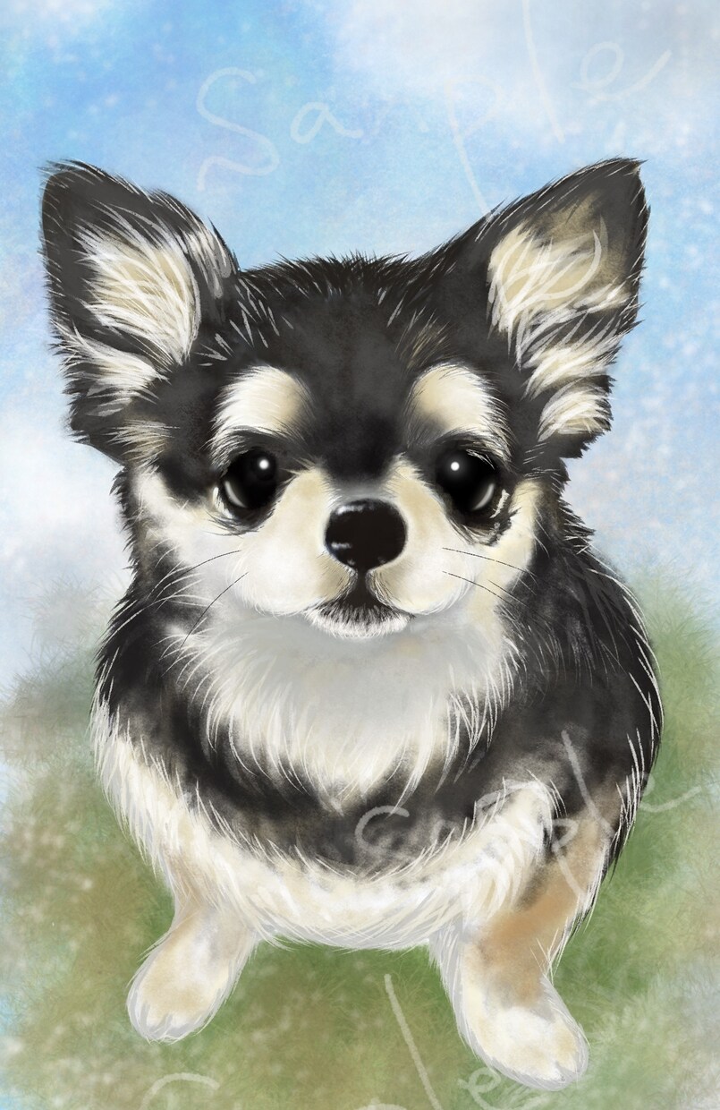 パステル画風にペットの似顔絵を可愛く描きます SNSアイコン、携帯待受、プレゼントなどに イメージ3