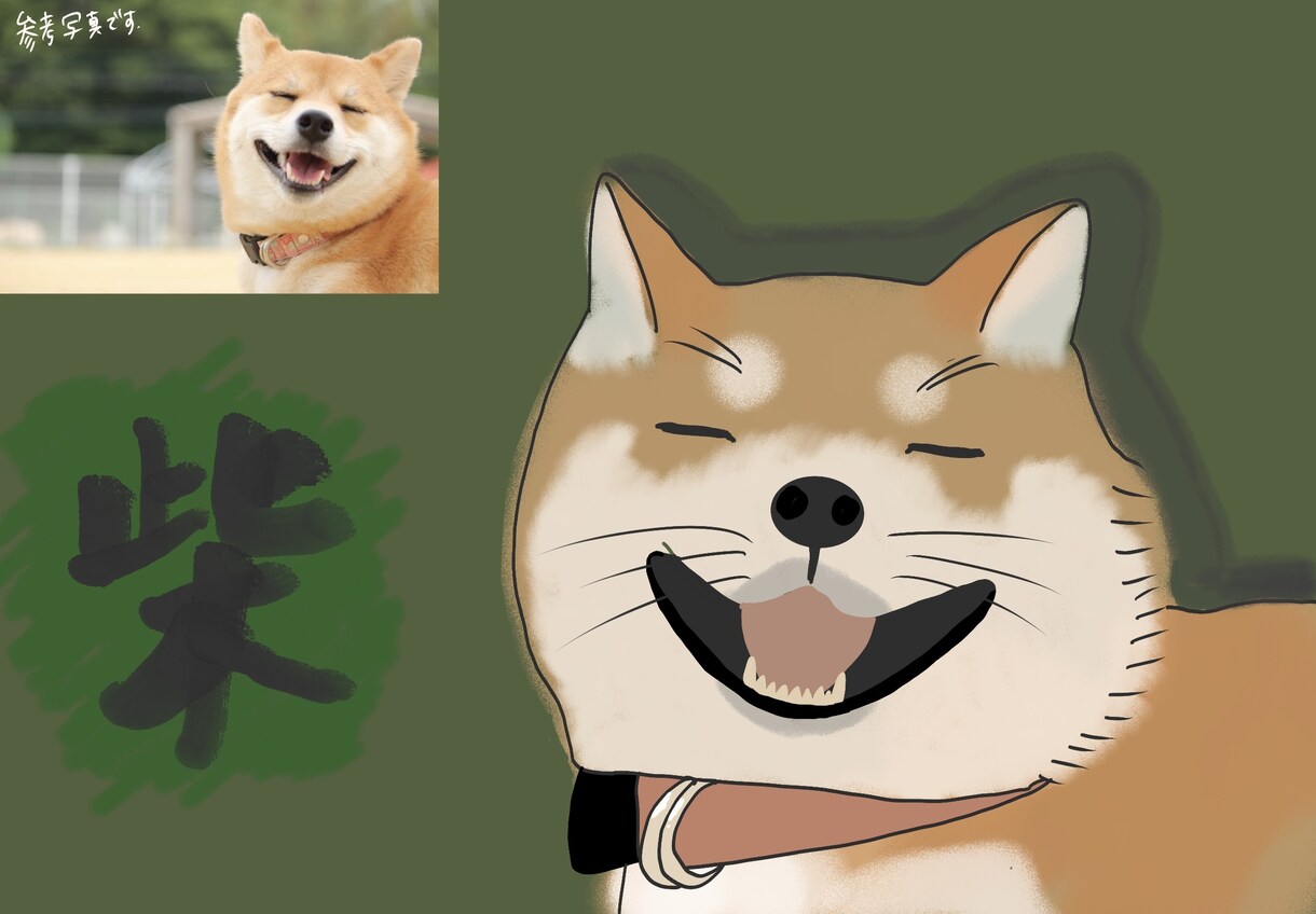 写真からゆるかわペット・動物アイコン描きます 写真からゆるくてかわいいペットアイコンを作ります！ イメージ2