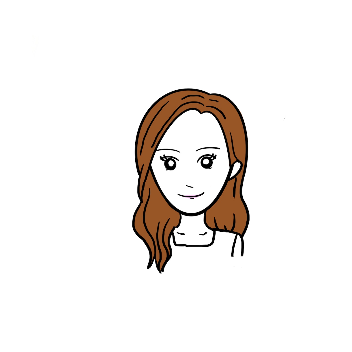 SNSアイコン／名刺に★ポップな似顔絵を描きます シンプル可愛い似顔絵◎SNSアイコン/プレゼント/名刺にも★ イメージ5