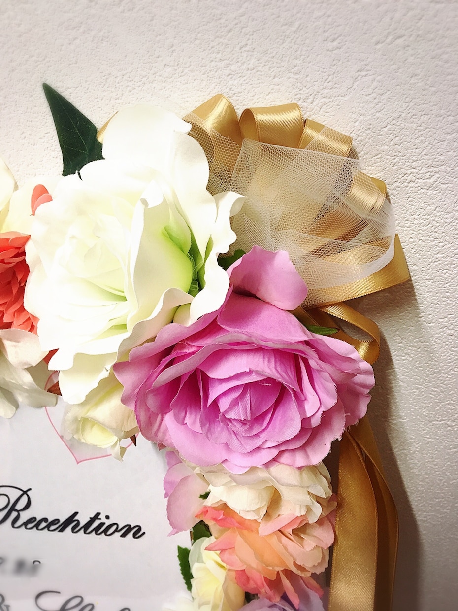 お花いっぱいウエルカムボード作成します お好きな花や色味をヒアリングしてお作りします イメージ2