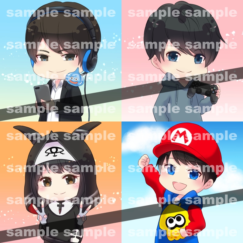 ラフから丁寧にアイコン描きます アイコンを加工して作成するお得なヘッダーのオプションあり！ イメージ7