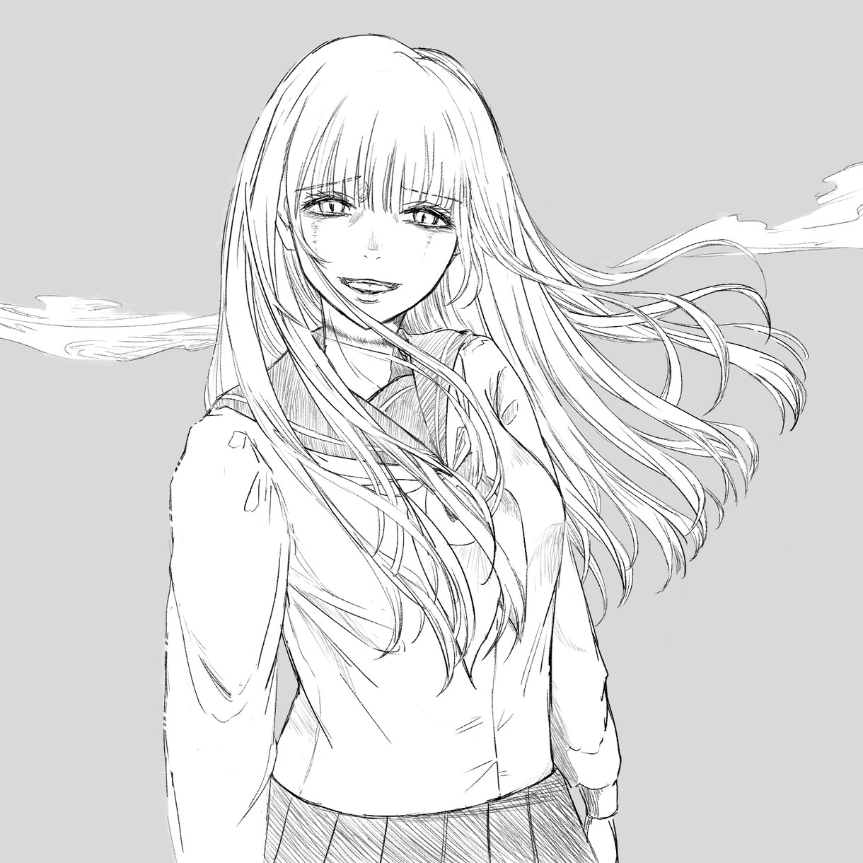 かわいい女の子のイラストをお描きします 病み系イラストも可能！様々なタッチに対応します！ イメージ5