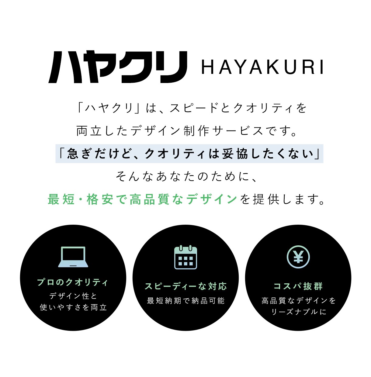 高品質デザインをリーズナブルな価格で提供します あなたの集客を加速させるデザインを今すぐゲット！ イメージ2