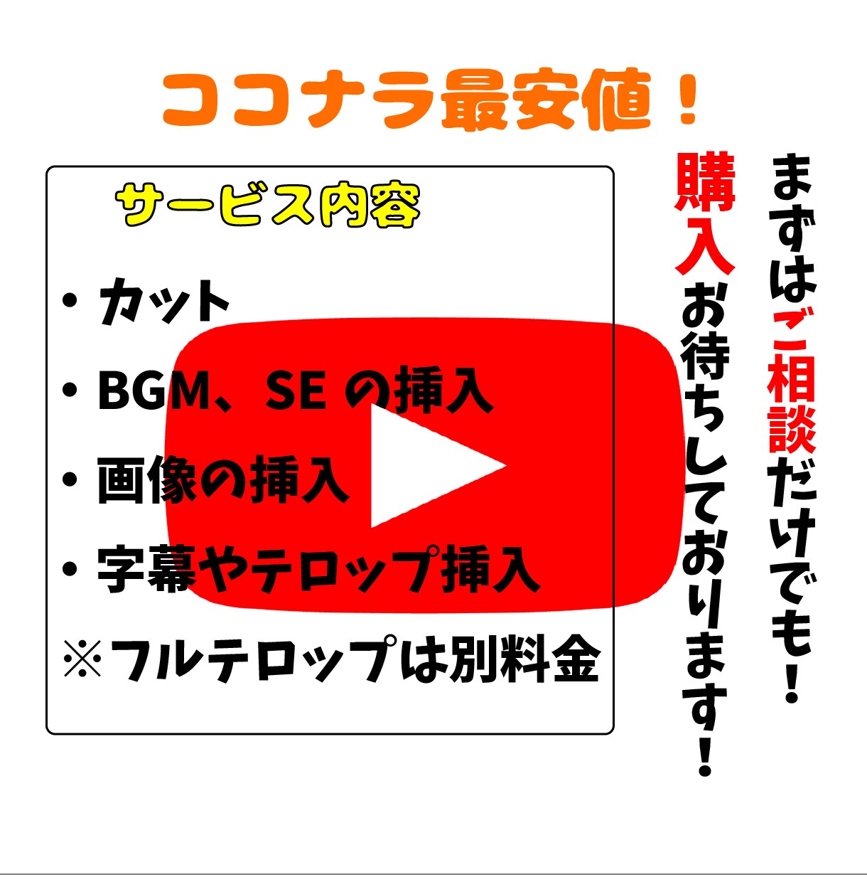 youtube向けの動画を作成します トーク系やゲーム実況など色んなジャンルを最安値で提供！ イメージ1