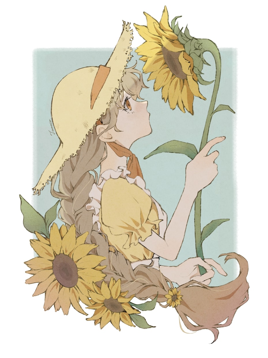 淡くて柔らかな雰囲気のあるイラストを描きます 女の子の髪とお花やフリルを描くのが大好きです！ イメージ3