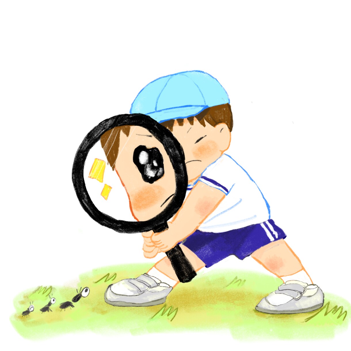幼稚園、小学校の配布物の挿絵に！イラスト描きます クレヨンのような温かみのある描き方でイラストを描きます。 イメージ3