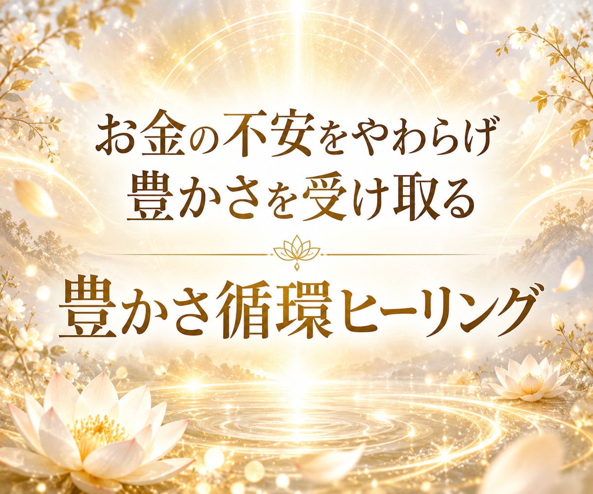 お金の流れを整える豊かさヒーリングをします 3日間受け取り自由☆安心して受け取れる土台を整えます イメージ1