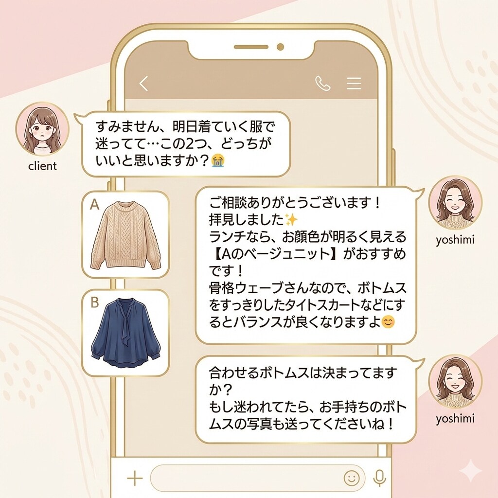 モニター特別価格◎骨格カラー診断します 診断後の無料相談付き！1週間の徹底フォローでお悩み解決 イメージ7