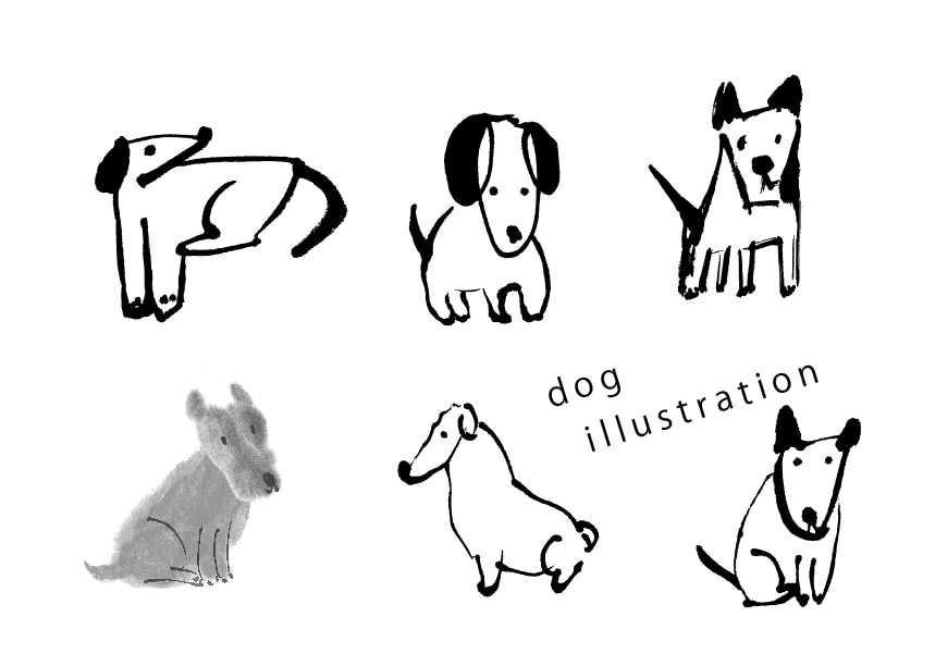 簡単な墨のイラスト描きます 素朴だったり、へたうまだったり イメージ3