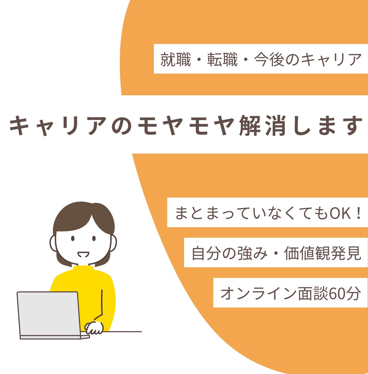 モヤモヤを整理して“自分らしさ“を一緒に見つけます 考えすぎて動けないあなたに。まずは、話して整える時間を！ イメージ1