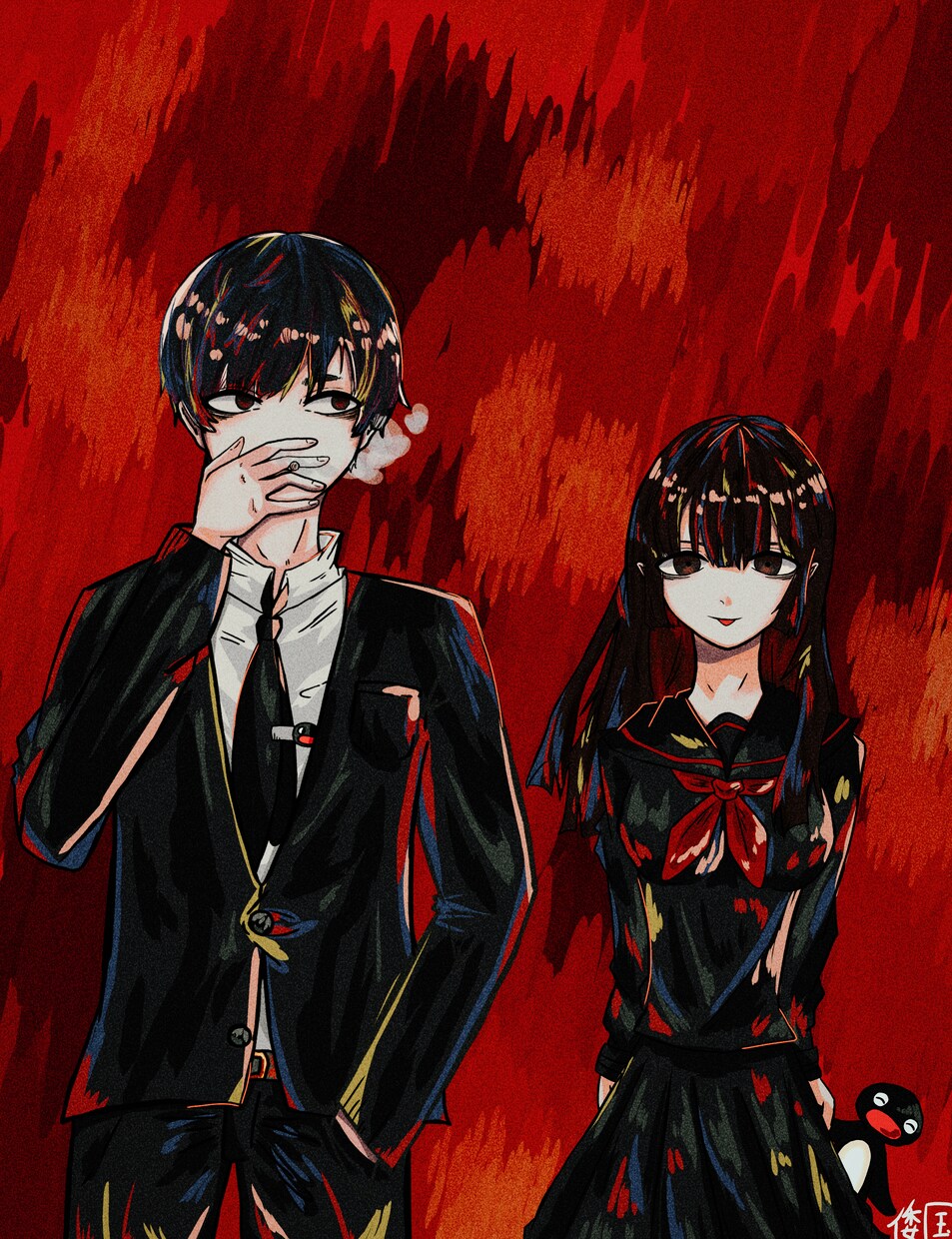 ミニキャラ立ち絵、アイコン描きます たくさんの種類の動きや表情描けます！！ イメージ6