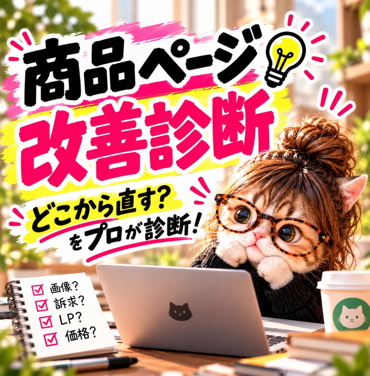 EC商品ページの改善点と優先順位を診断します 売れない原因はデザイン？競合・価格・訴求まで分析します イメージ1