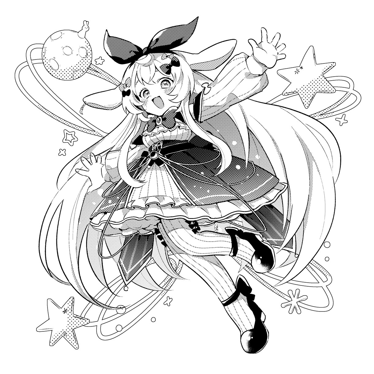 漫画のようなモノクロイラスト制作します 漫画化したような魅力的なモノクロイラストを描きます イメージ3