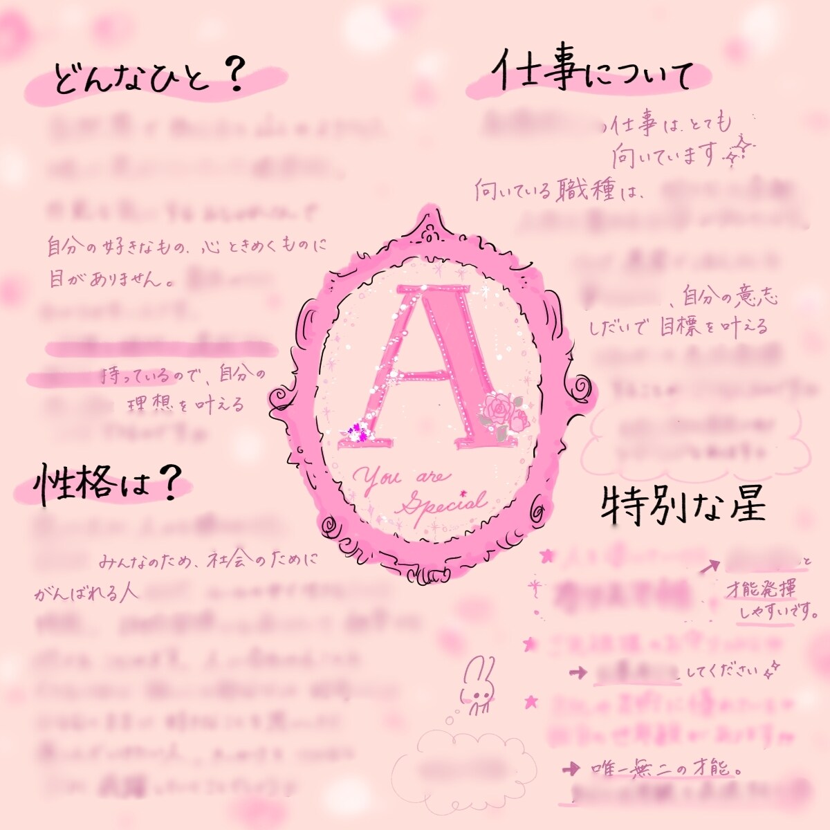 イラスト鑑定書✴︎四柱推命であなたの運気を占います もともとの性格や才能,今年の運気,先10年の運気をみます♪ イメージ7