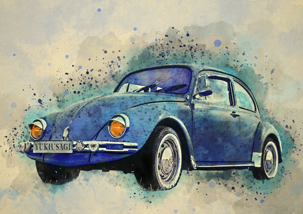 あなたの愛車を大人カッコイイ作品にお作りいたします デジタルデータ納品♡A4サイズプリントプレゼント*ᴗ ᴗ)⁾ イメージ4