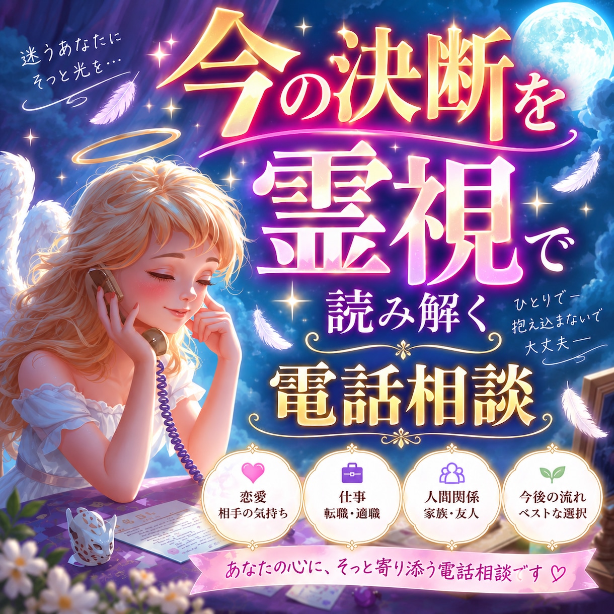 動く？待つ？？今のあなたの決断を霊視で読み解きます 恋愛・仕事・人生、迷った二択をあなたと一緒に整理いたします✨ イメージ1