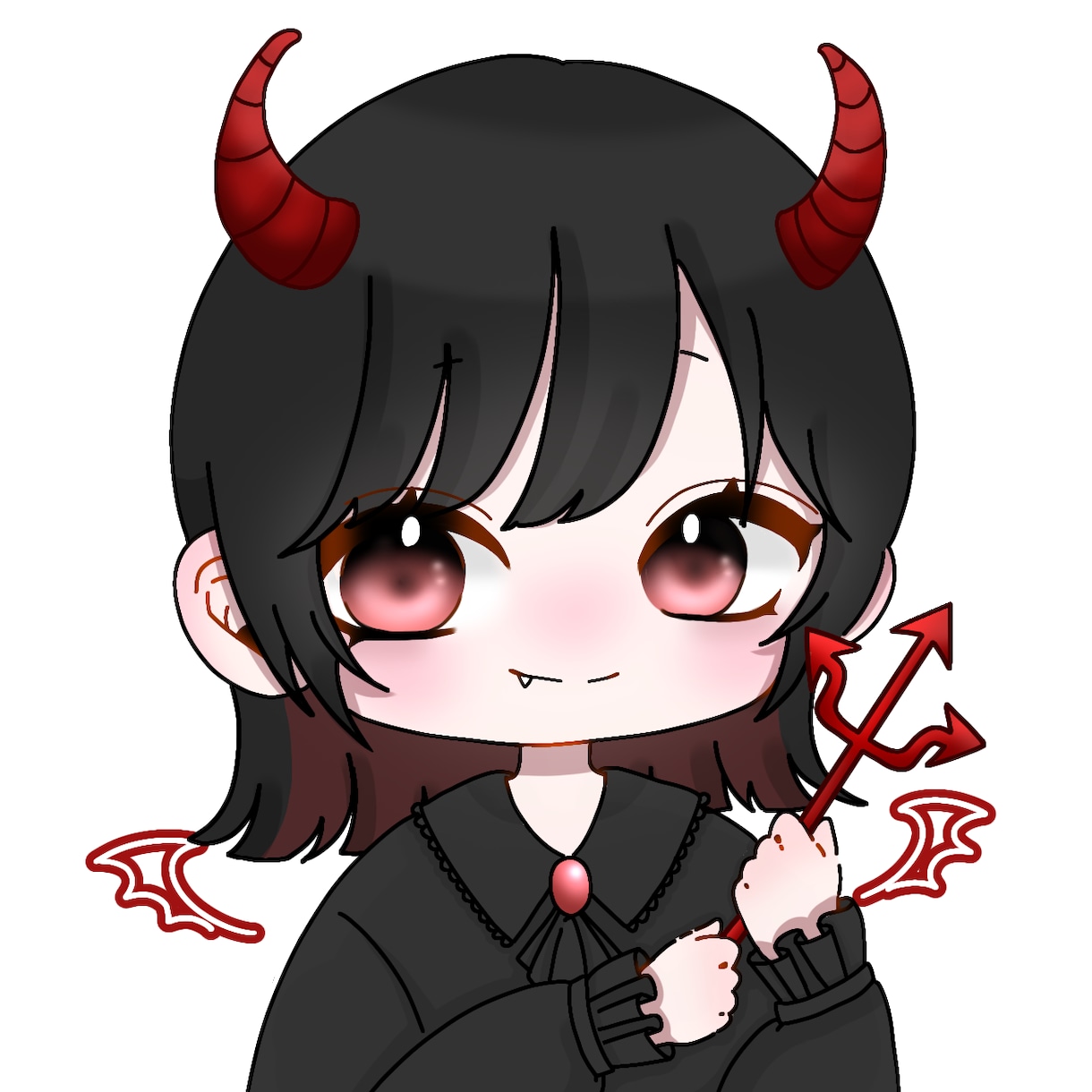 天使と悪魔の量産アイコン描きます あなたのオリジナルキャラクターを天使や悪魔に変身✨ イメージ1