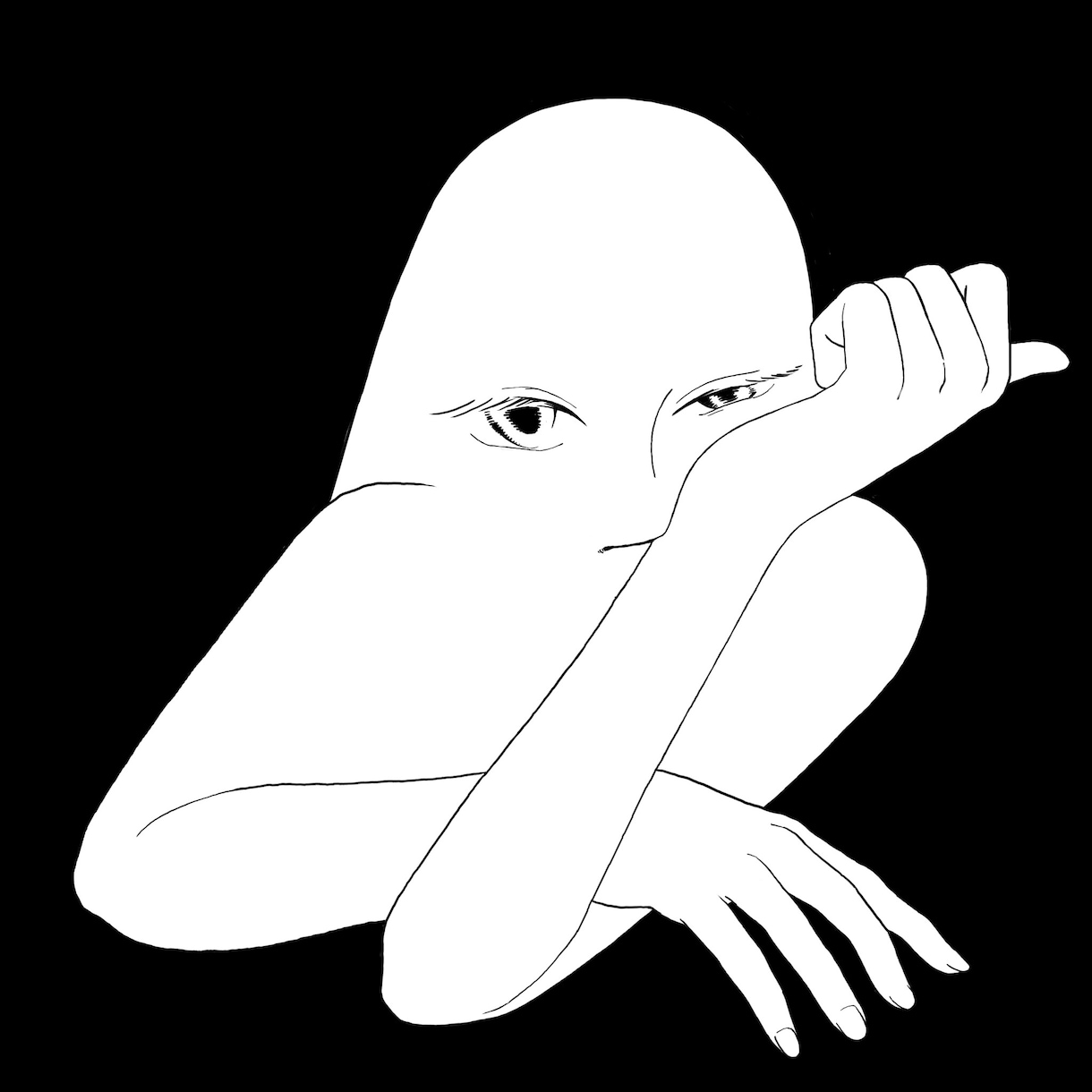 モノクロシンプルで変わったイラストを描きます シンプルでちょっと変わった、モノクロイラストはいかがですか？ イメージ4