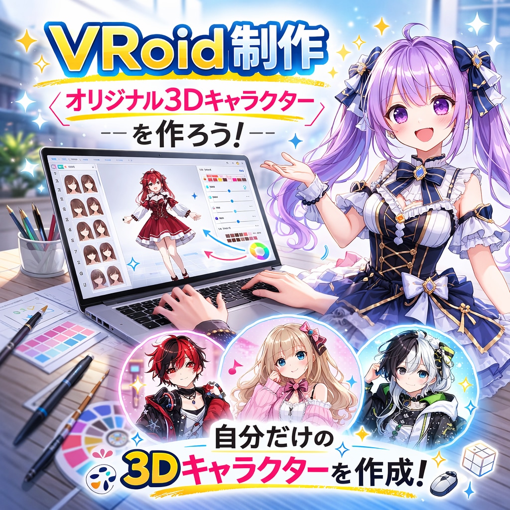 Vroid安価で制作いたします 商用利用OKなvroidを安価で制作します イメージ1