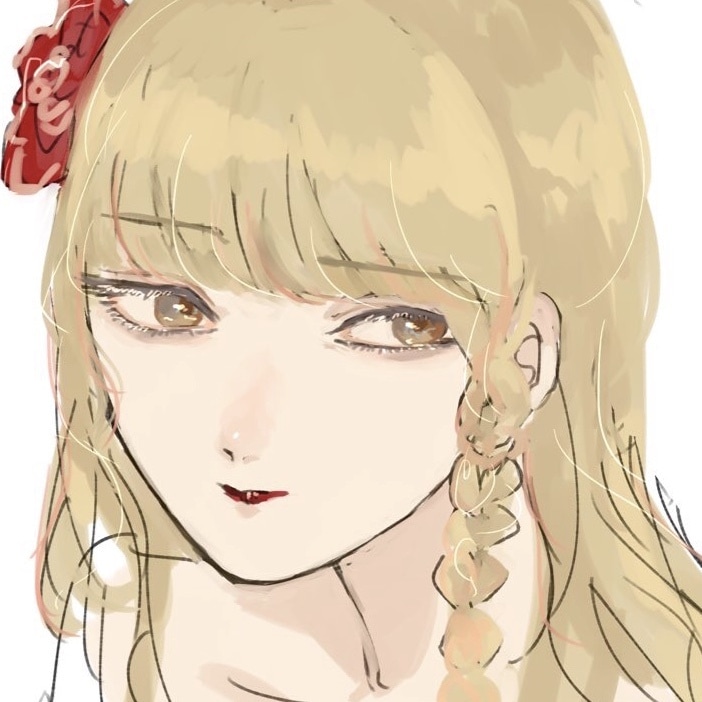 女の子顔アイコン描きます 可愛い女の子の顔面正方形イラスト描きます。 イメージ4