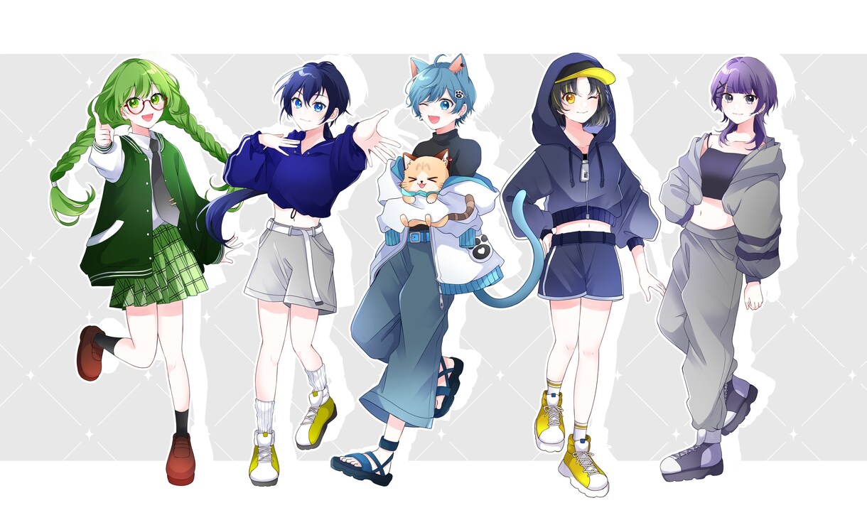 カッコ可愛い様々な場面で使用できるイラスト描きます 可愛い、カッコ可愛いイラストが得意です♪ イメージ8