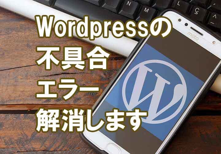 Wordpressの不具合やエラーを解消します お急ぎの場合は即日解消を目指します イメージ1