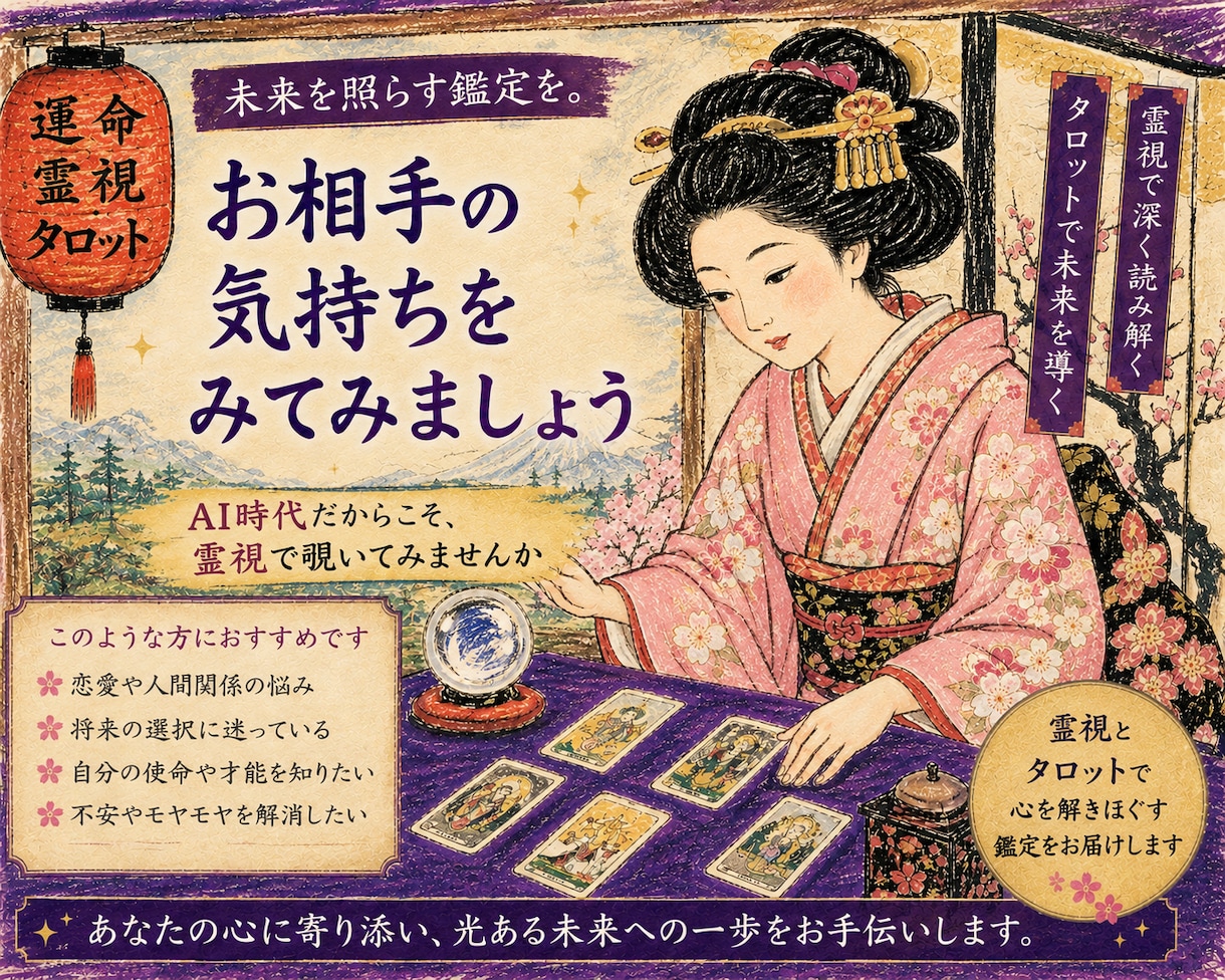 お相手の気持ちのみてみましょう。霊視します 霊視の力でお相手の心、覗いてみませんか イメージ1