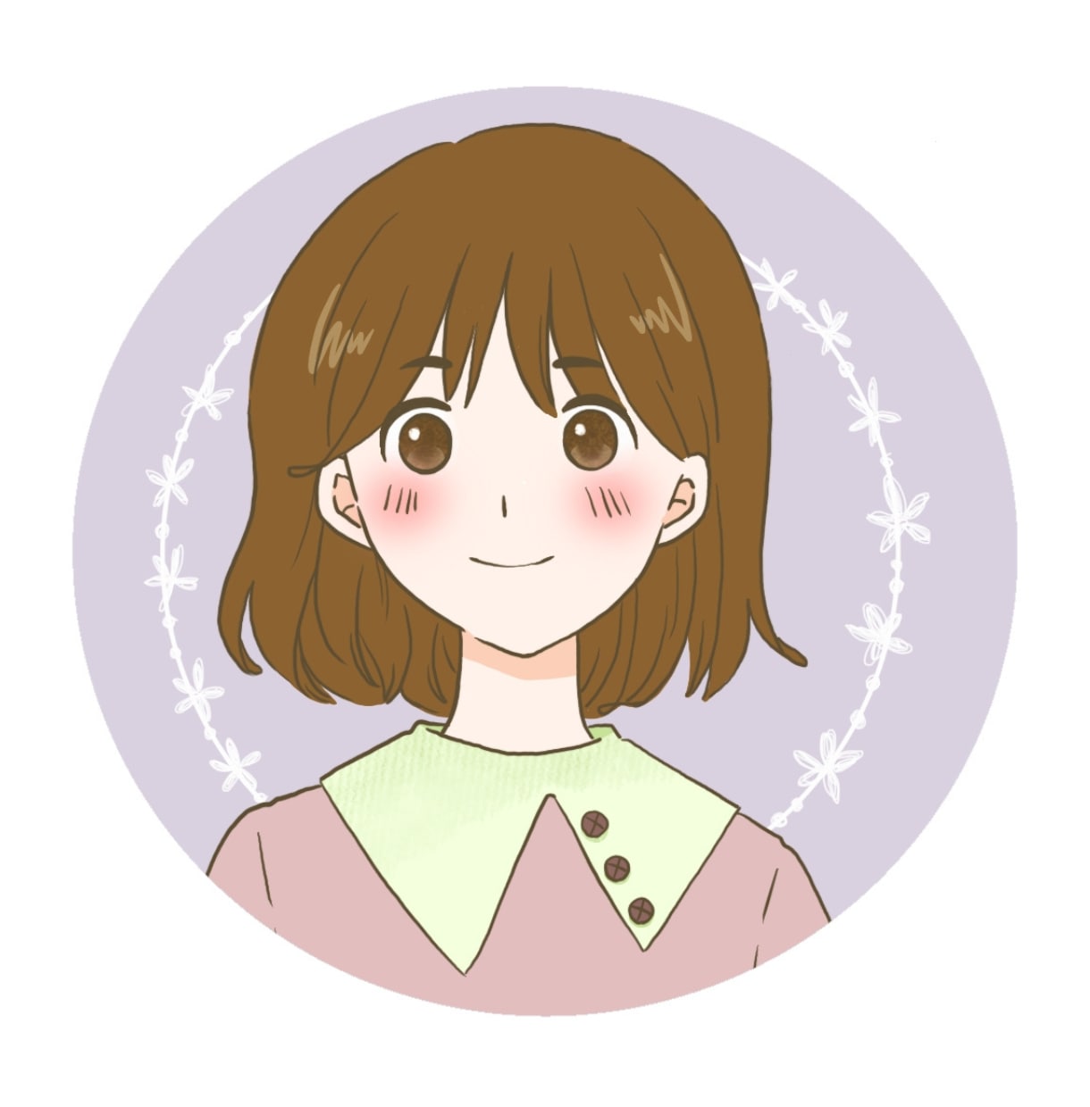 女性向け｜大人ゆるかわなSNSアイコン描きます 「やさしく大人っぽい印象」のアイコンを制作します。 イメージ8