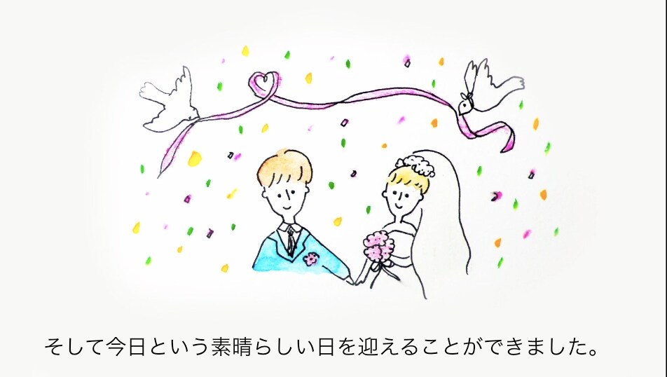 絵本のようなメッセージムービー作ります ウェディングなど、大切な人にメッセージを送りたい人へ イメージ10
