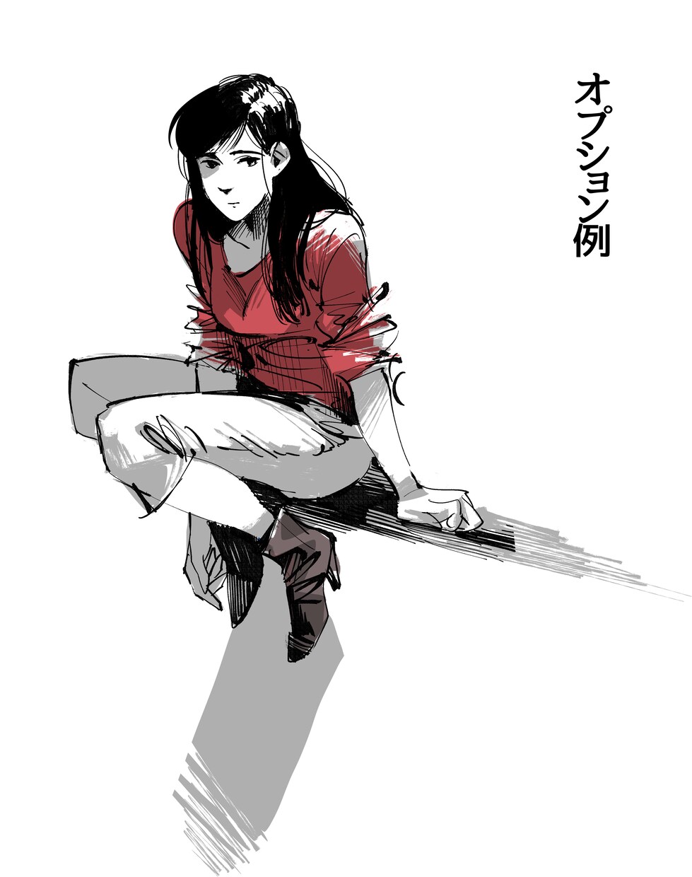 ラフでクールなモノクロイラストお描きします 大人な雰囲気、乾いたエネルギッシュさが欲しい方へ。 イメージ9