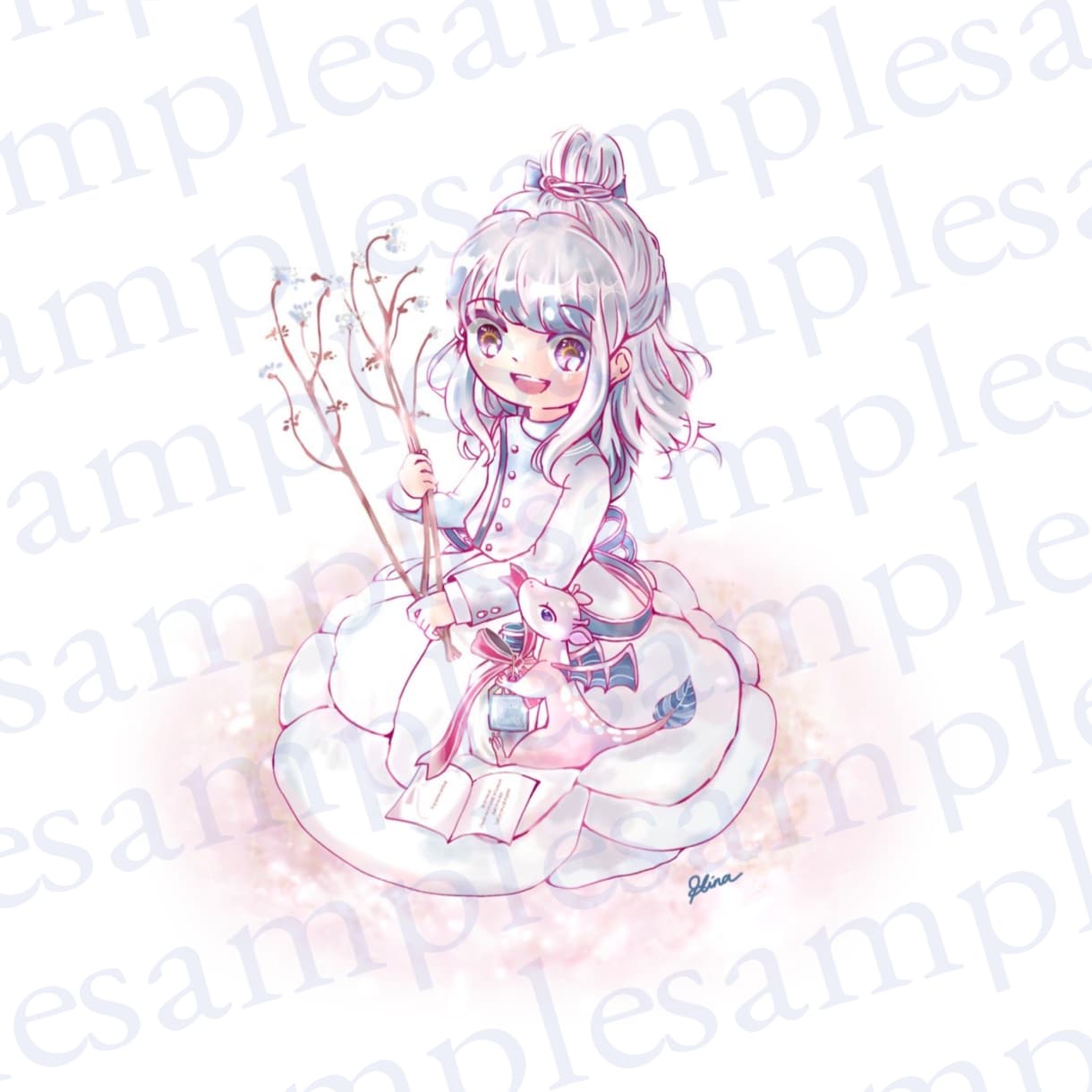 365日誕生花・優しいイラストをお描きします 優しくてあたたかみのある、唯一のキャラクターを イメージ2