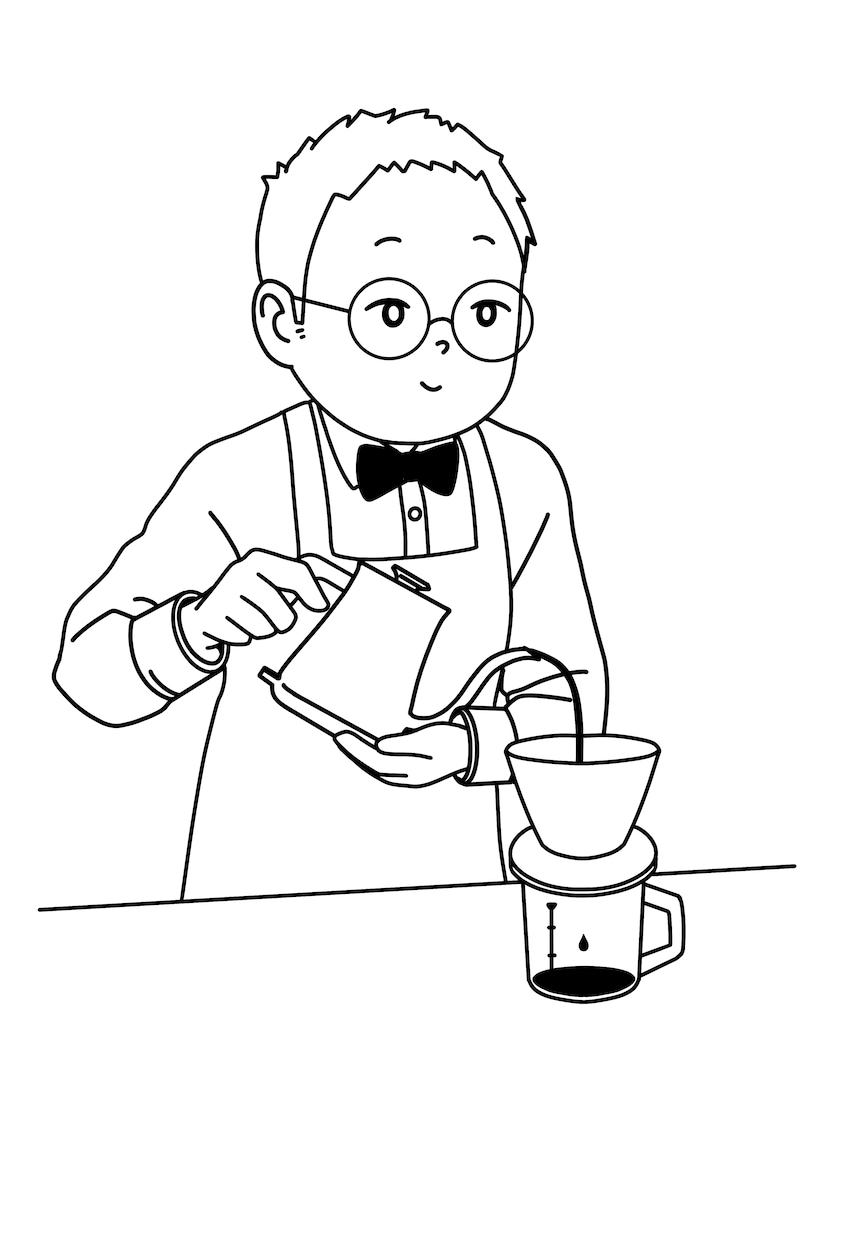 ラフから線画描き起こし、ご要望あれば色塗りできます 線画作業代行！下書きやラフ段階からの線画描き起こしします イメージ9