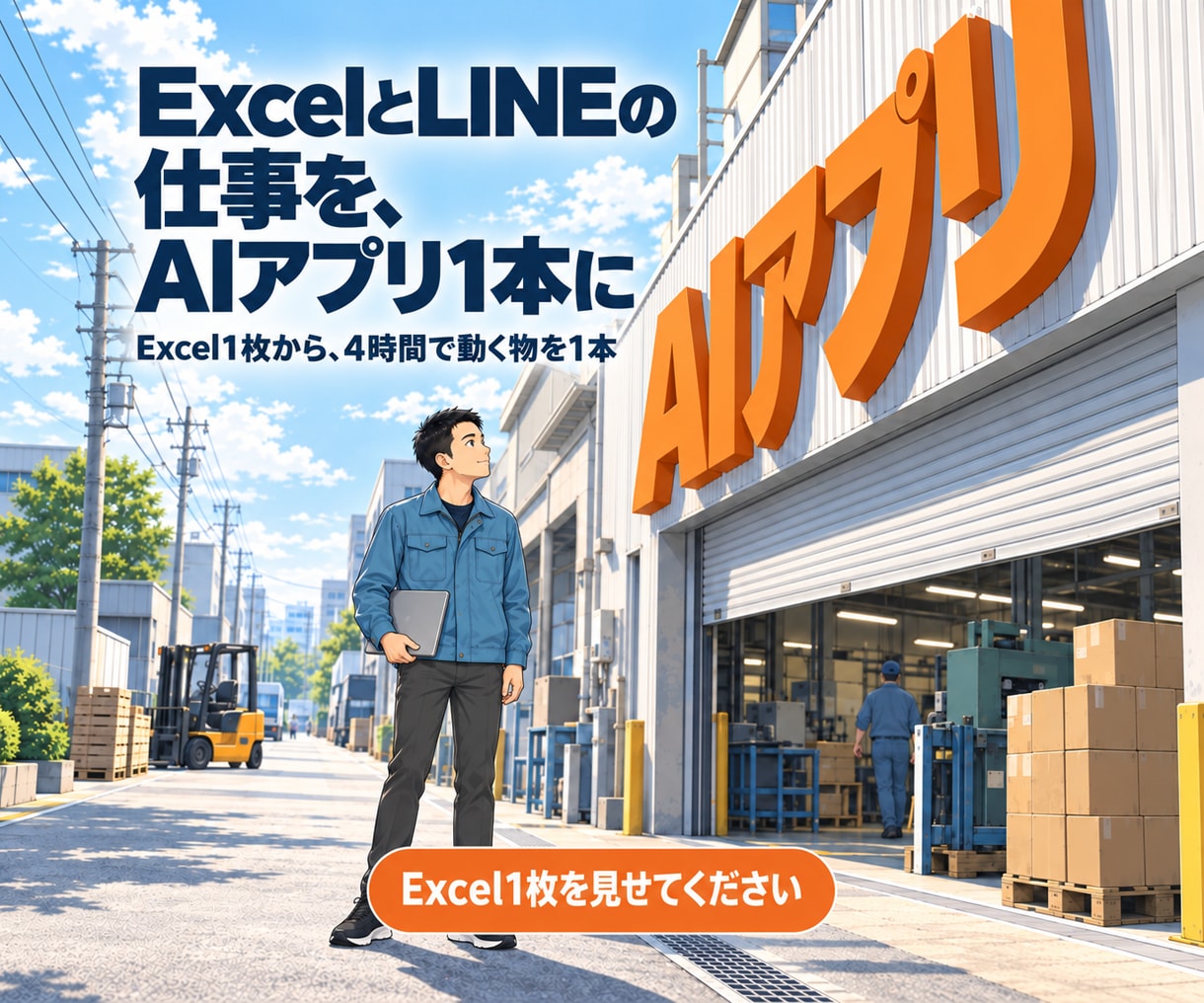Excel作業を自分で直せる業務改善ツールにします 転記・集計・チェック表・見積書。業務のミニアプリなら何でも イメージ1