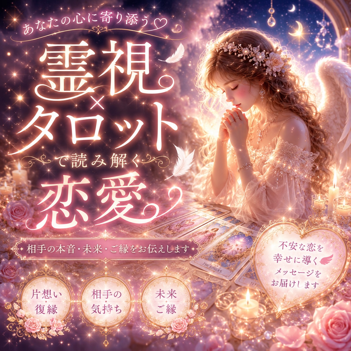 彼の本音♡この恋の行方霊視鑑定します 復縁/片思い/不倫/複雑愛/夫婦/禁断の恋/運命の流れ イメージ1