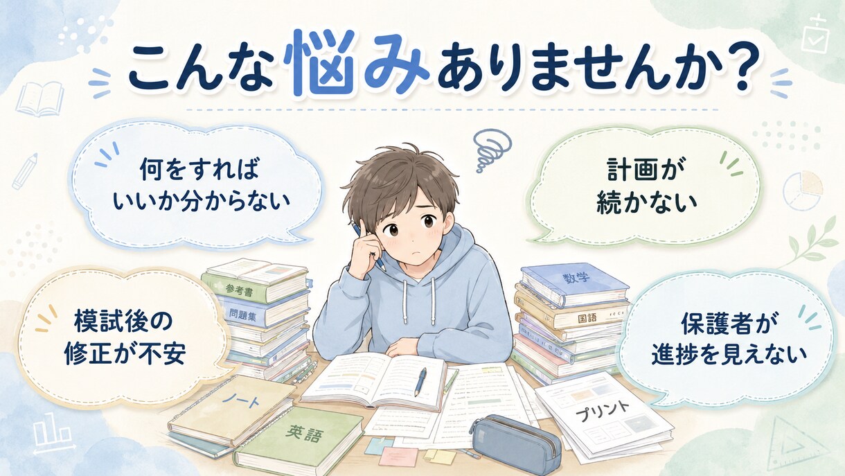 北野卒の現役塾講師が月4回学習伴走します 週1回で計画倒れを防ぐ受験サポート イメージ2