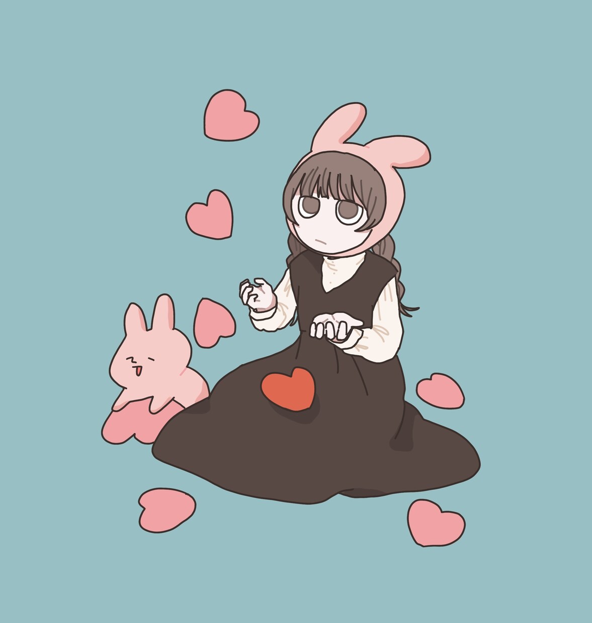 商用利用可！シンプルでキュートなイラスト描きます 丸っこい線と優しい色合いの可愛いイラストです！ イメージ4