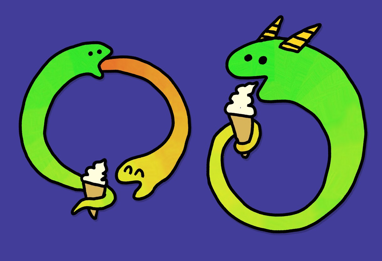 最短3日！商用可！ポップで独特なイラスト描きます 美術大学での学びを活かしたオリジナリティ溢れるイラスト イメージ1
