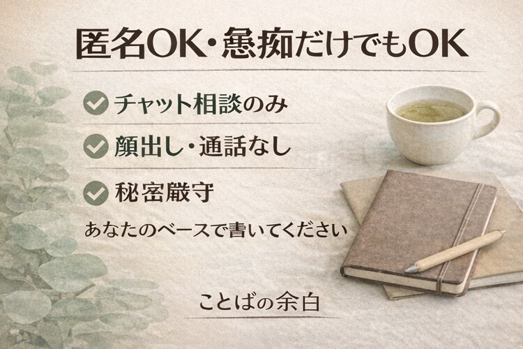 介護職・家族介護の限界感情を7日間文章で整理します 匿名OK・通話なし・介護16年の現場経験者が対応 イメージ3