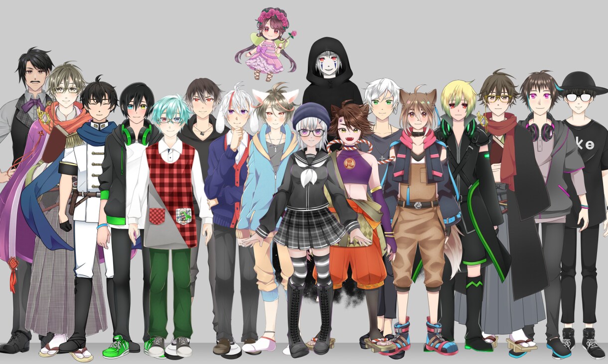 VTuber⭐キャラデザからモデリングまでやります まとめておまかせで納品後即デビューOK！顔がいいV創ります！ イメージ5