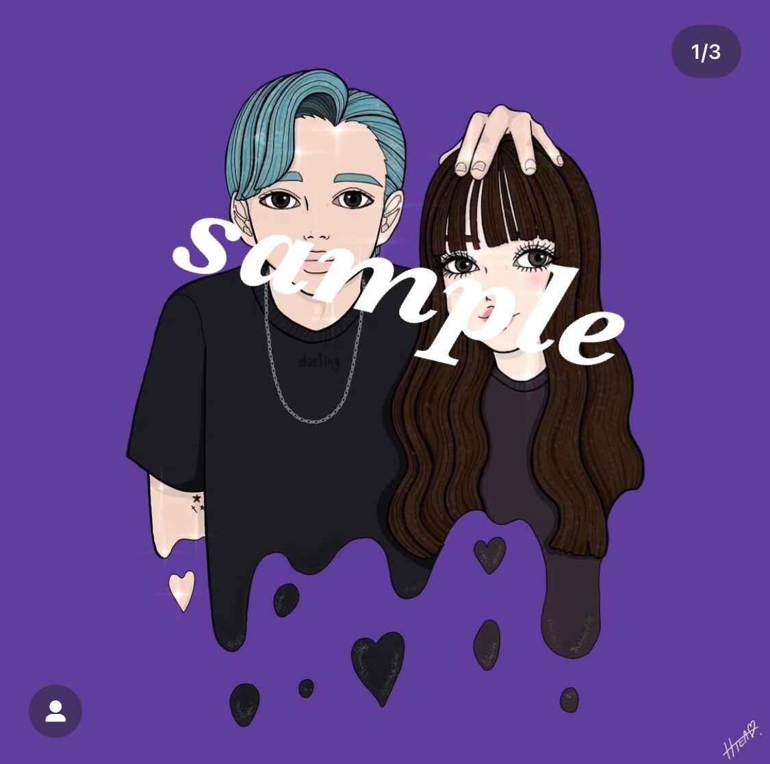 KAWAII♡ペアイラスト描きます ご友人や恋人同士の幸せイラスト描かせてください♡ イメージ2