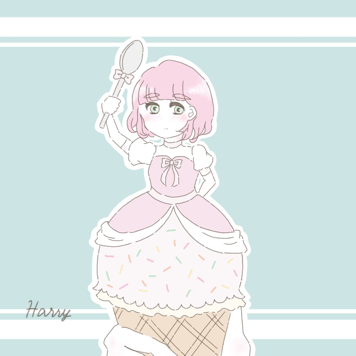 SNSのアイコン用イラストをお描きします お花やスイーツモチーフの可愛らしいイラストをお描きします！ イメージ3