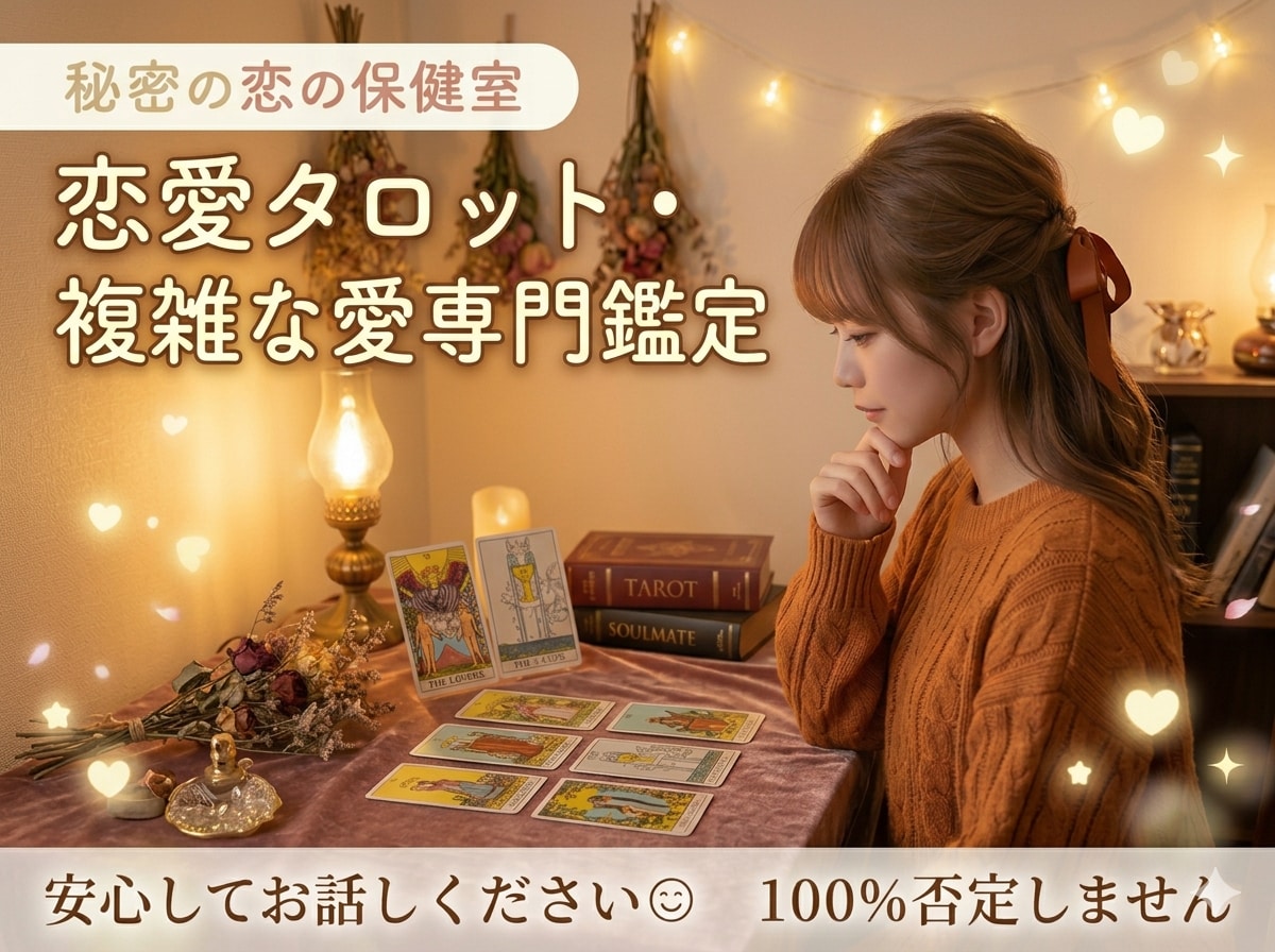誰にも言えない秘密の恋...2人の未来占います 100%あなたの味方。批判やモラルでの否定は一切しません イメージ1